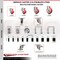 Service Caster 3 Inch 316SS Red Poly Swivel 1-7/8 Inch Expanding Stem Caster Set Lock Brake SCC-SS316TTLEX20S314-PPUB-RED-178-4 - alternate 3